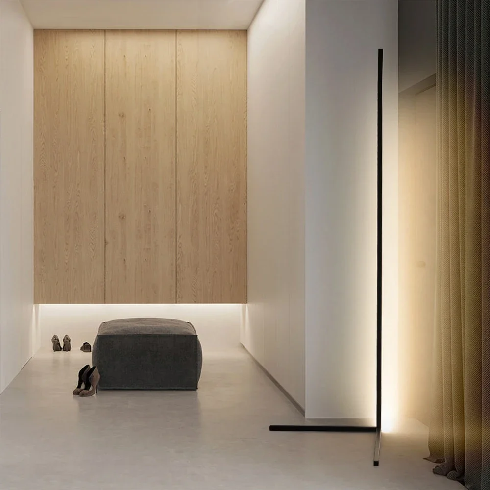 Простая Напольная Лампа современный RGB светильник с вертикальным дистанционным