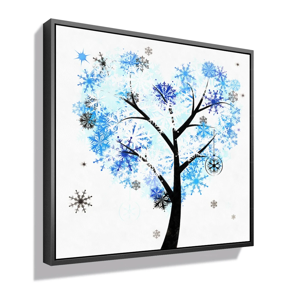 

Forbeauty painting winter purple heart tree for home decor