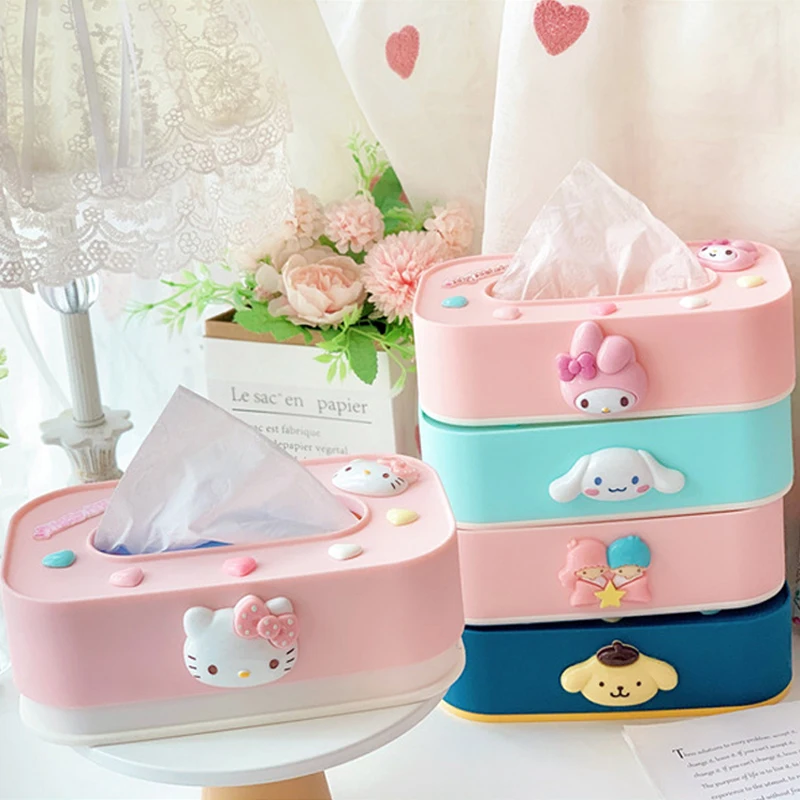 Sanrio креативная поднимаемая коробка для салфеток Melody kuromi спальня гостиная