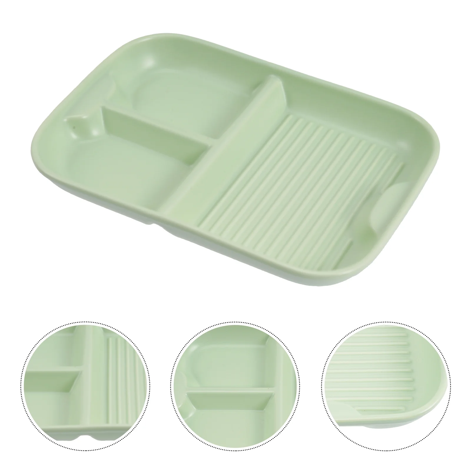 

Plate Divided Snack Plates Loss Dish Dinner Portion Control Tray Fruit Dessert Breakfast Ceramics Weight Trays Serving Cupcake
