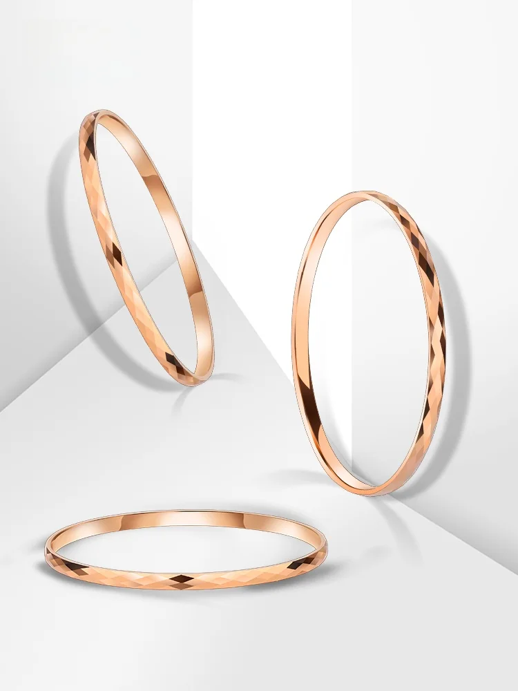 Браслет Saya из розового золота женский браслет Sansheng Sanshi вольфрамовой стали