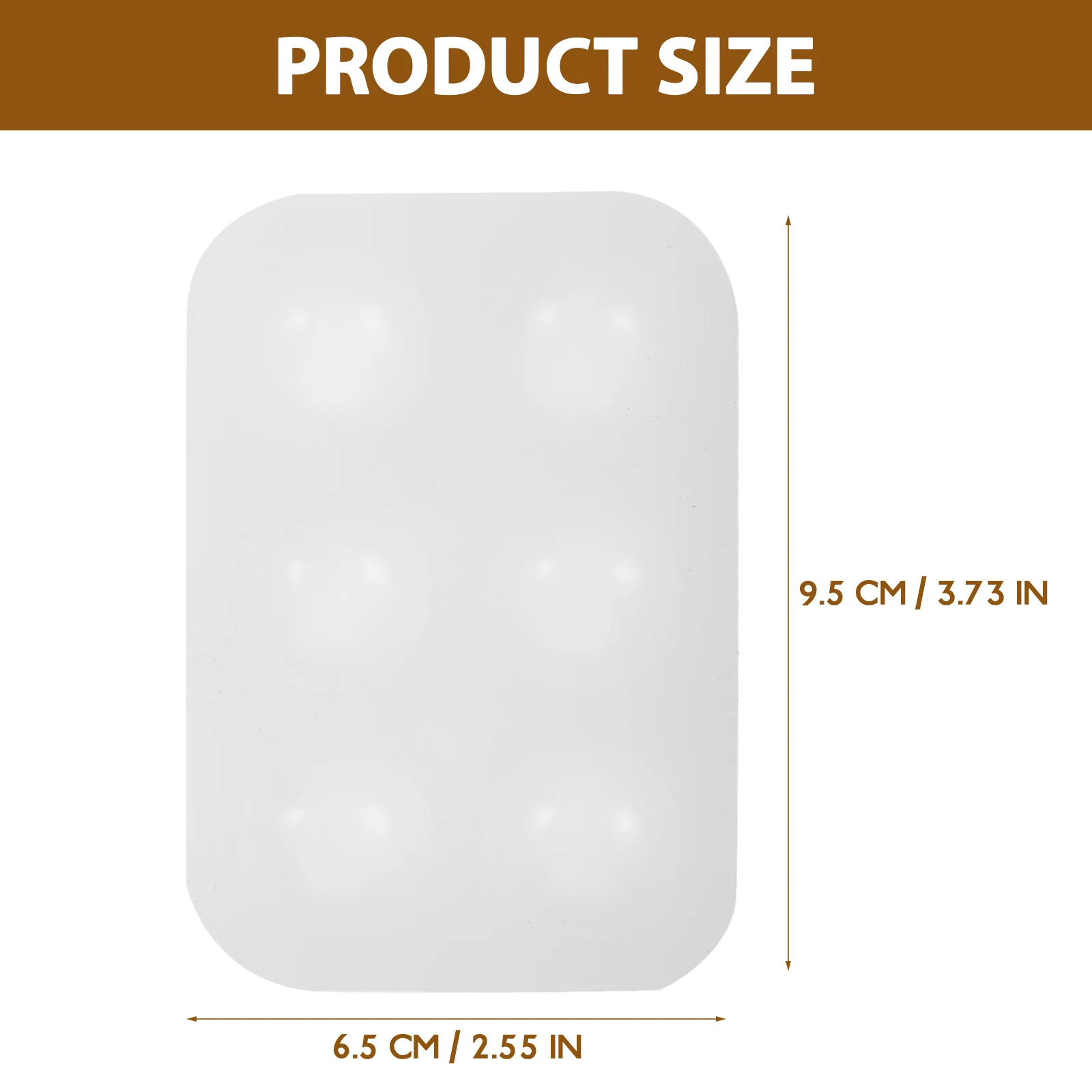 Силиконовая палитра с шестью отверстиями легко чистящаяся акриловая