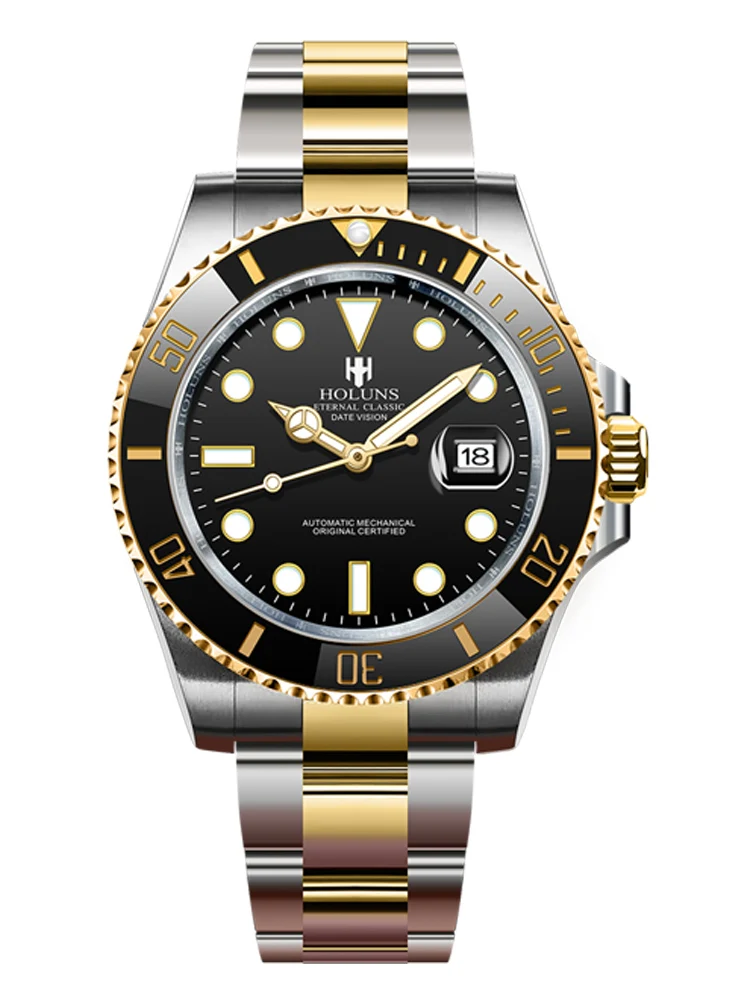 Мужские Роскошные Автоматические Механические Наручные Часы Из Нержавеющей