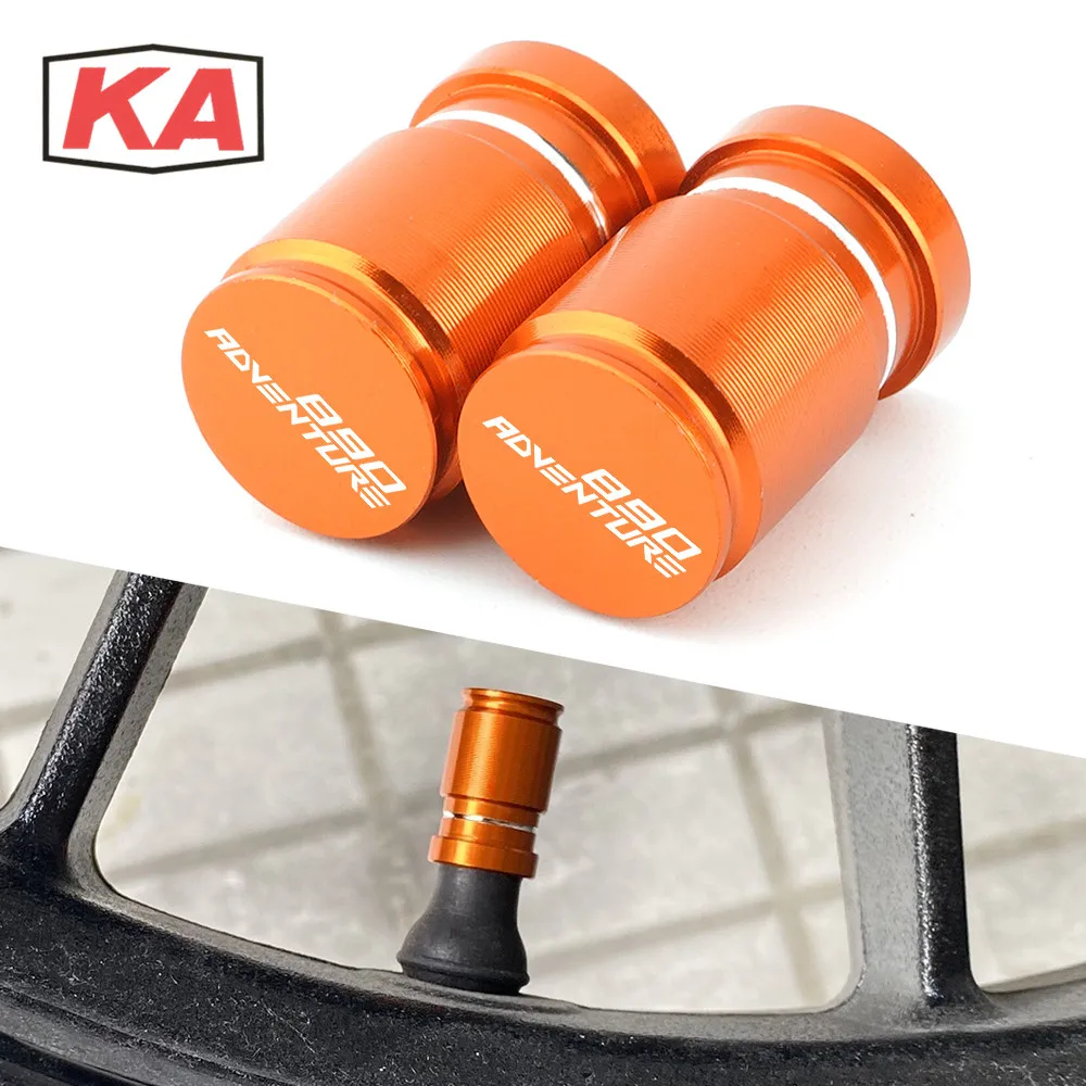 

2022 New For KTM Adventure ADV 890 ADV890 CNC Moto Bike Wheel Tire Valve Caps Air Port Rim Stem Cover Motorcycle Accessories