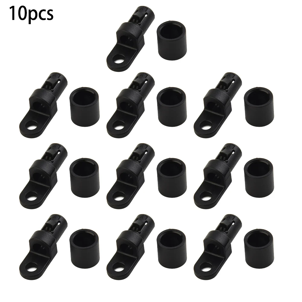 

Durable High Quality Lightweight Brand New UV Resistant Kayak Hook Clasp 10pcs 33mm*13MM*6MM Black Nylon Parts