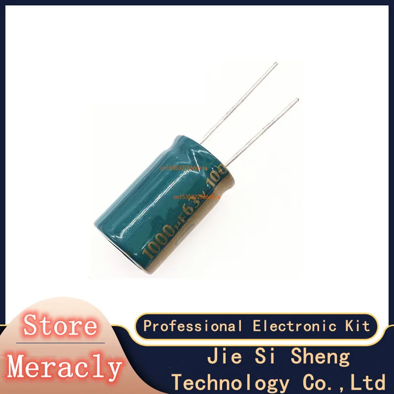 

4pcs/lot H086 63V 1000UF aluminum electrolytic capacitor size 16*25 1000UF 20%