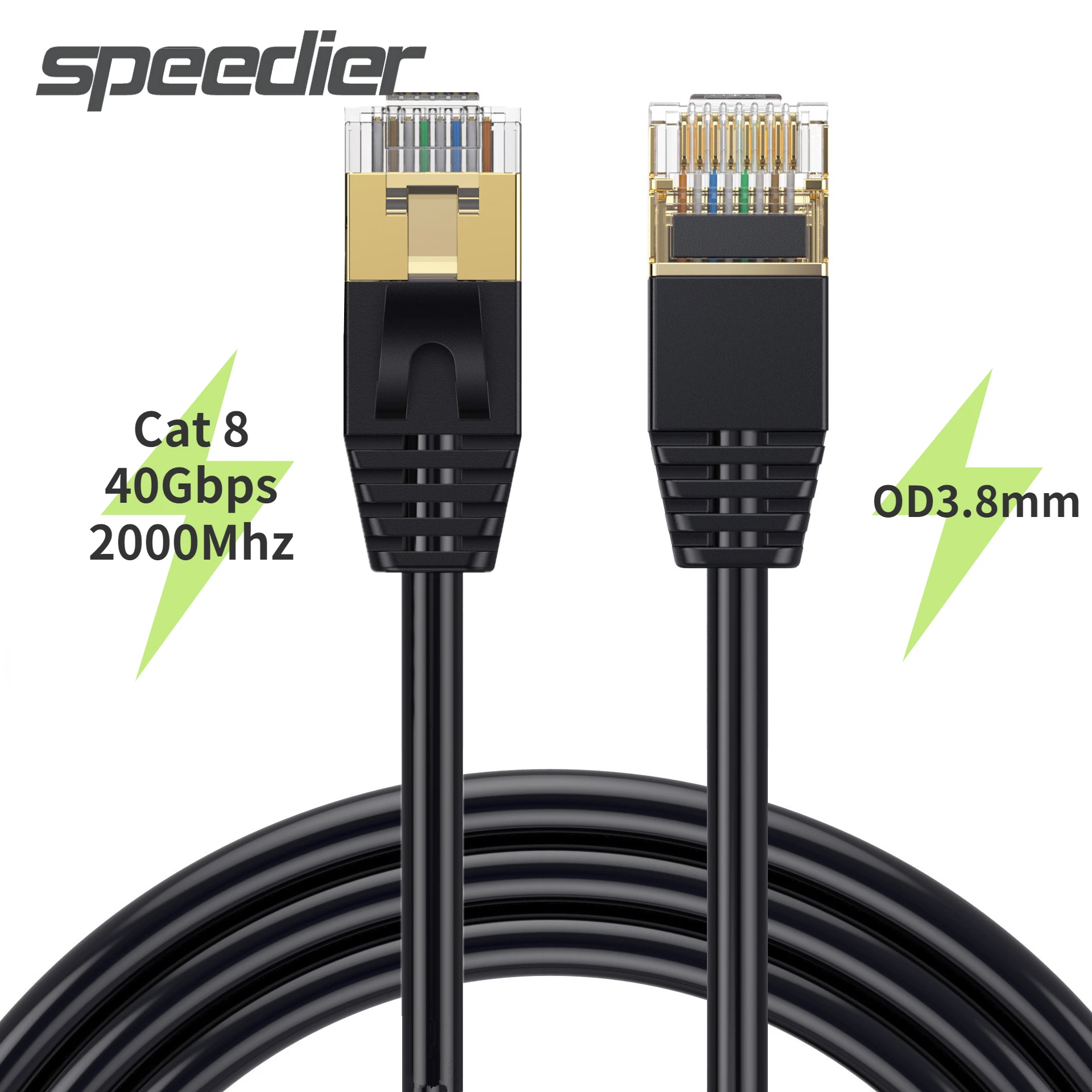 

Ethernet-кабели Cat8, 40 Гбит/с, RJ45, Gigabit