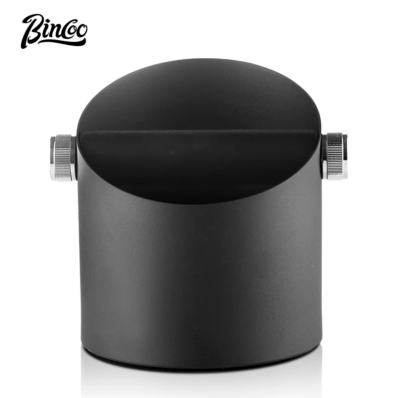

Bincoo Coffee Knock Box Stainless Steel Construction Espresso Bucket Knock with Removable Knock Bar and Non-Slip Base Large Size
