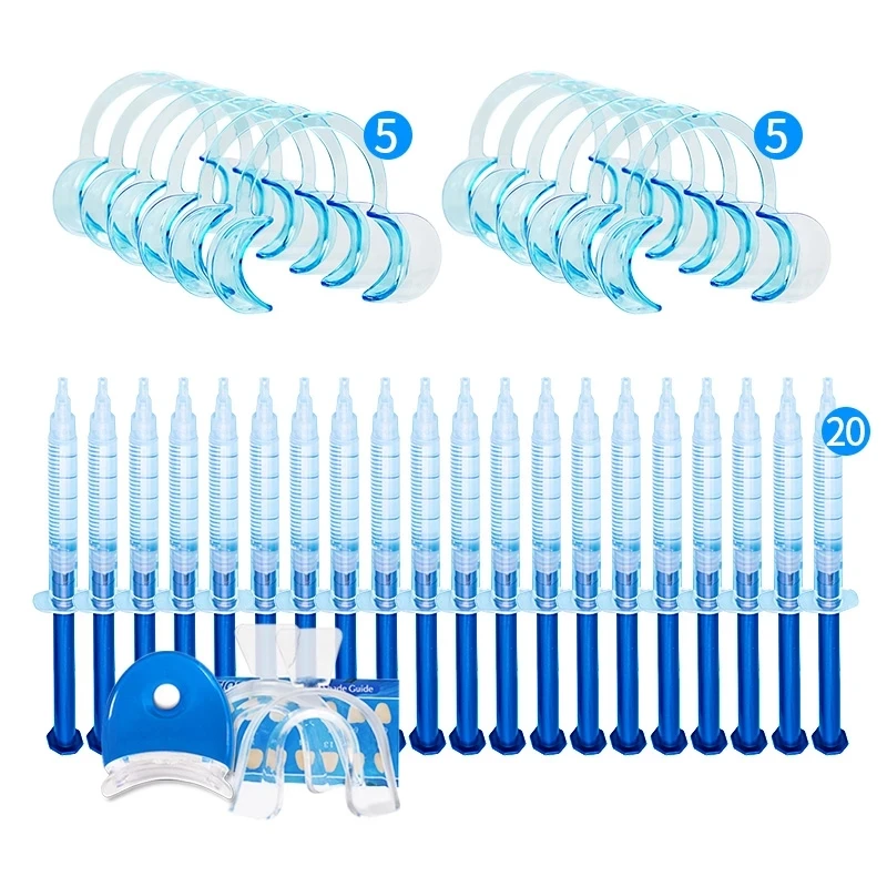 

Teeth Whitening Kit with 10 Mouth Openers Teeth Whitening Gel C-Shape Adult Intraoral Cheek Lip Retractor Mouth Opener