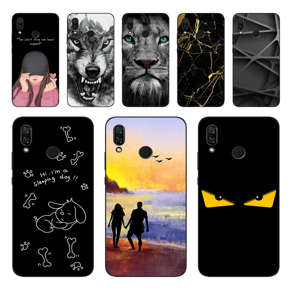 V силиконовый чехол для huawei Nova 3 3i мягкий из ТПУ задняя крышка телефона Nova3 nova3i