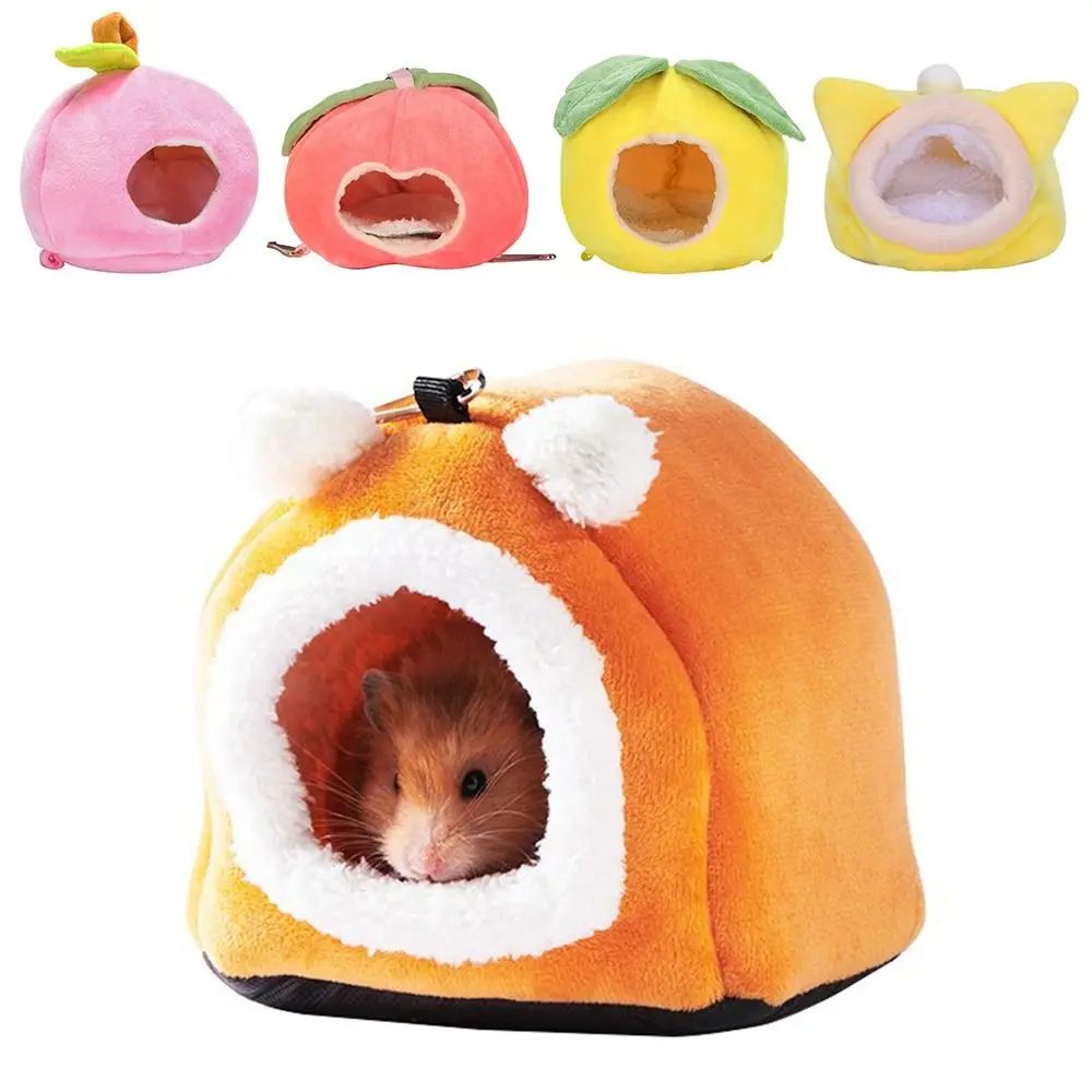 

Mini Animals Tent Hut Nest Mini Cage Warm Mat Warm Sleeping Bed Hamster House Mouse Rat Hanging Nest Hamster Hammock