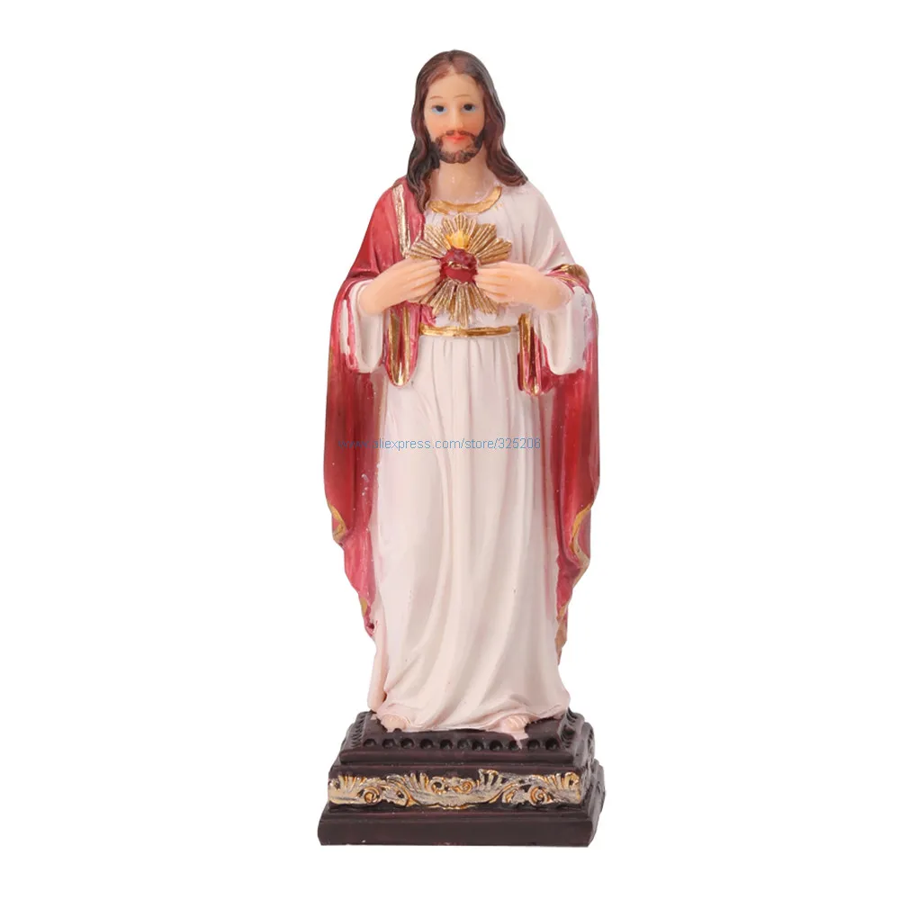 

Статуя Иисуса Священное Сердце, статуэтка спасательного храма, католический Христианский Религиозный подарок, украшение для дома