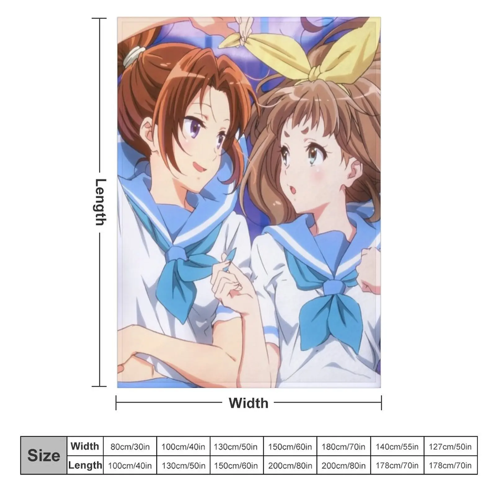 Hibike! Euphonium - Nakagawa Natsuki &amp Yoshikawa Yuuko плед одеяло большие очень пледы