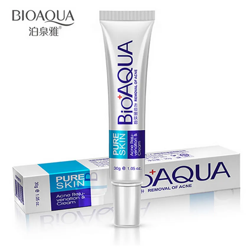 

BIOAQUA 30g Acne Treatment Blackhead Removal Anti Acne Cream Oil Control Shrink Pores Acne Scar Remove Face Care Whitening