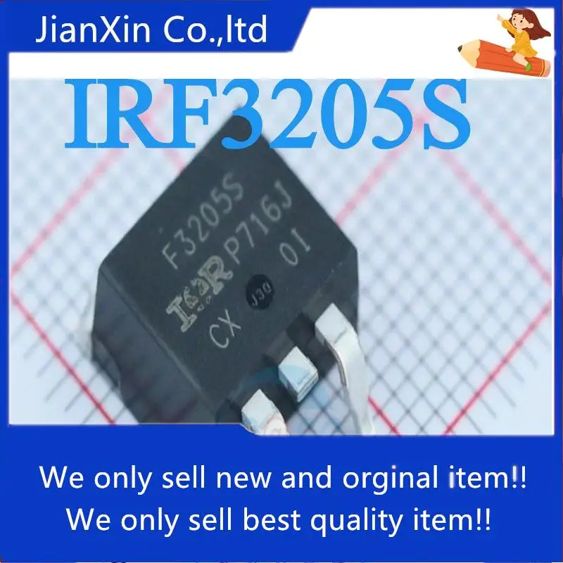 

10pcs 100% orginal new IRF3205STRLPBF IRF3205S F3205S TO263 FET chip
