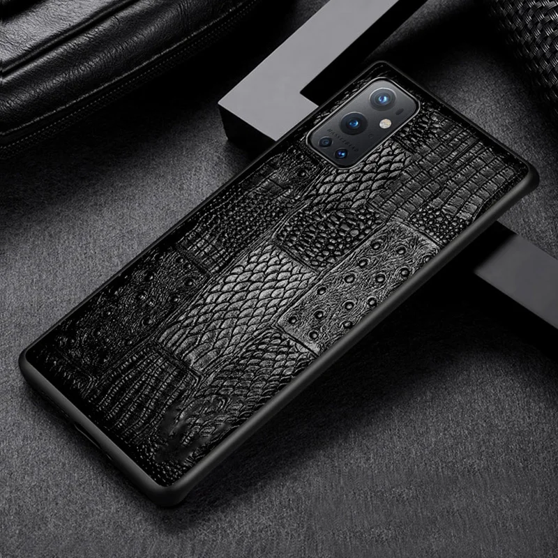 

For Oneplus 9 9r Pro 5G Back cover Genuine Leather Cowhide f7 8 9 7T 8T 9T Pro Nord plus N100 CE 4G Mix3 Max3 mobile phone case
