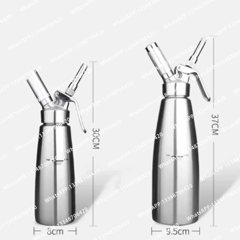 Фото 0.5L/1L Профессиональный 304 # Пистолет для взбивания сливок из нержавеющей стали/алюминия, дозатор для масла, инструмент для приготовления кофе, десертов, выпечки, DIY-проектов №4