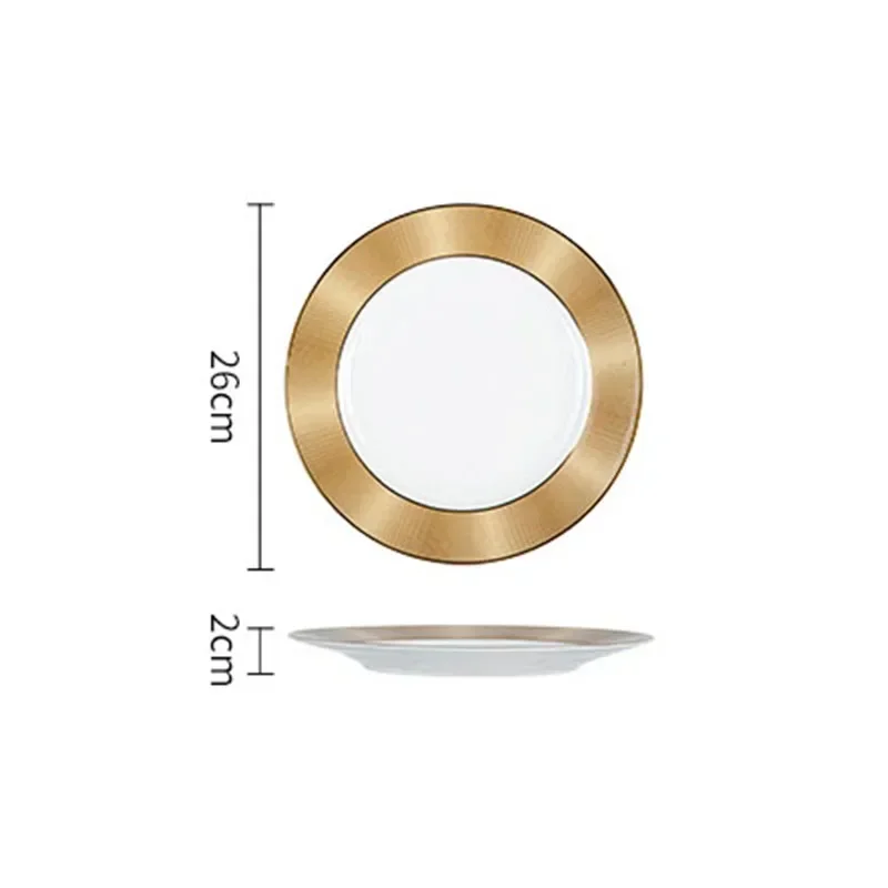 

Керамические тарелки с золотым ходом