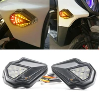 motorcycle flush turn signal light motorbike led lamp diamond indicators flasher blinker amber lights for suzuki yamaha 12v