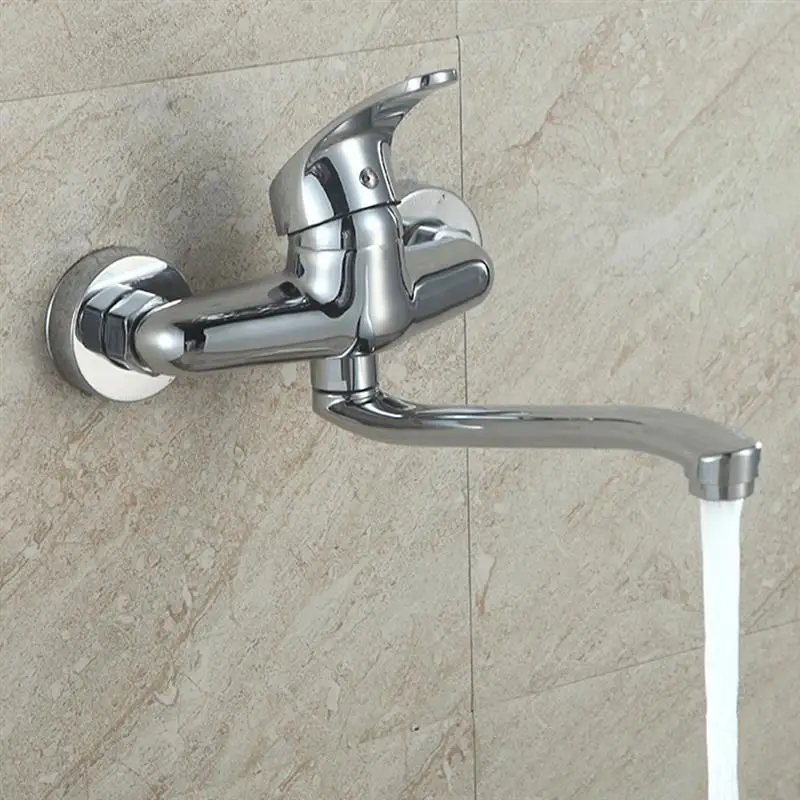

1 PC Double Hole Hot Cold Water Copper Plating Faucet Water Tap for Bathroom Toilet Kitchen Sink