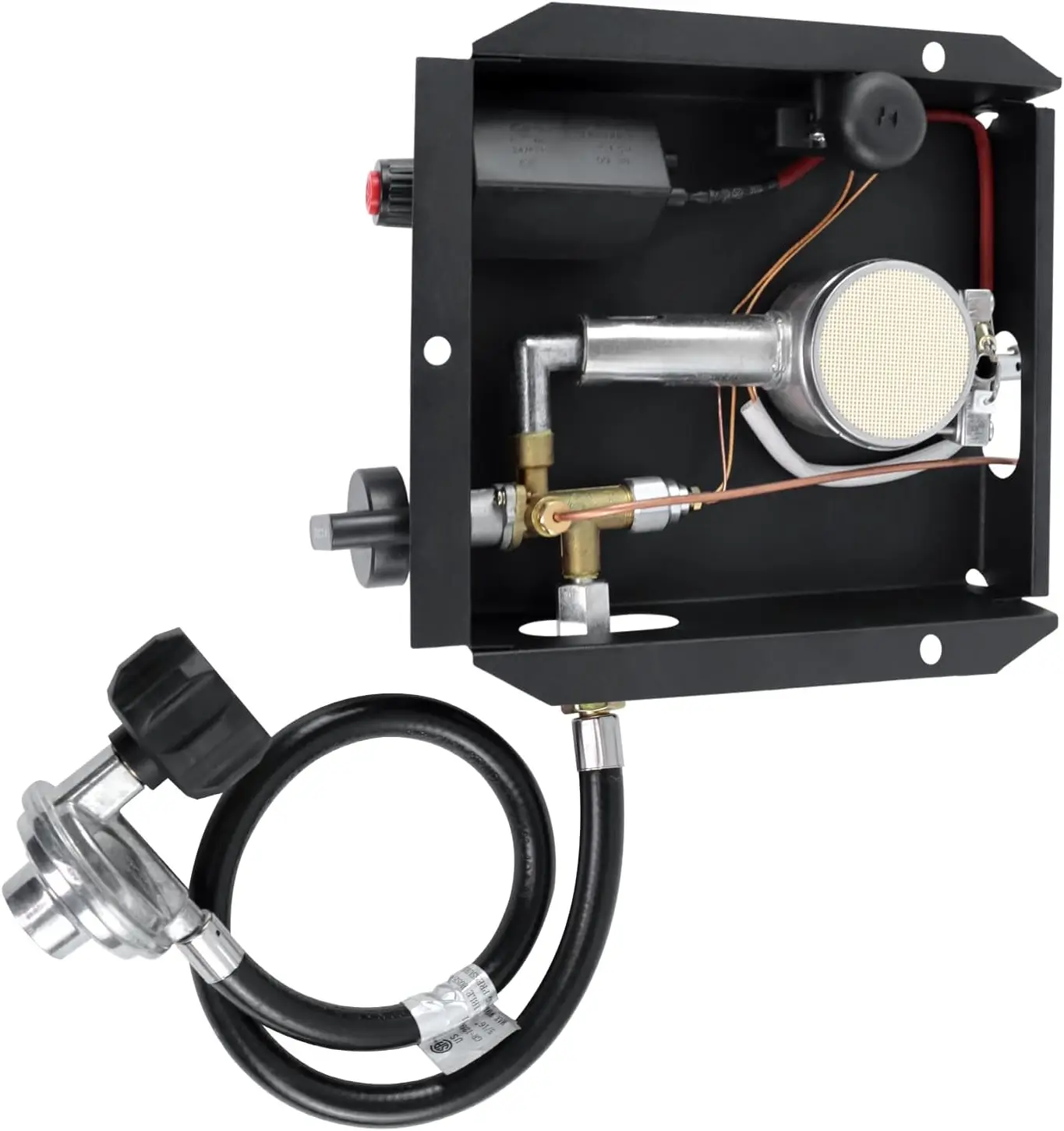 Стеклянная трубчатая горелка 47000 Нагреватель BTU наружный патио 3/8 дюйма фитинг с