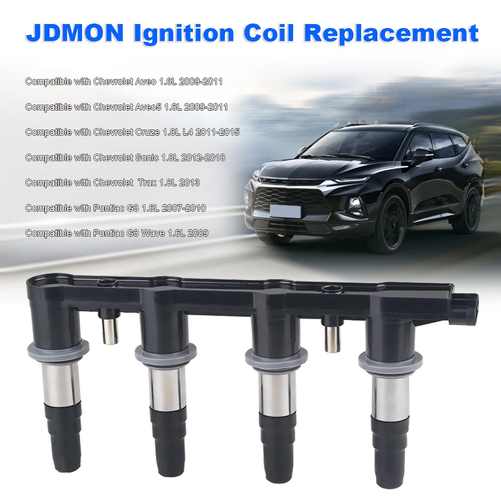 

Катушка зажигания 25186687 с модулем для Chevrolet Aveo5 Cruze Sonic Pontiac G3 L4 1,6 л 1,8 л, сменная C1646 UF620, автомобильные аксессуары