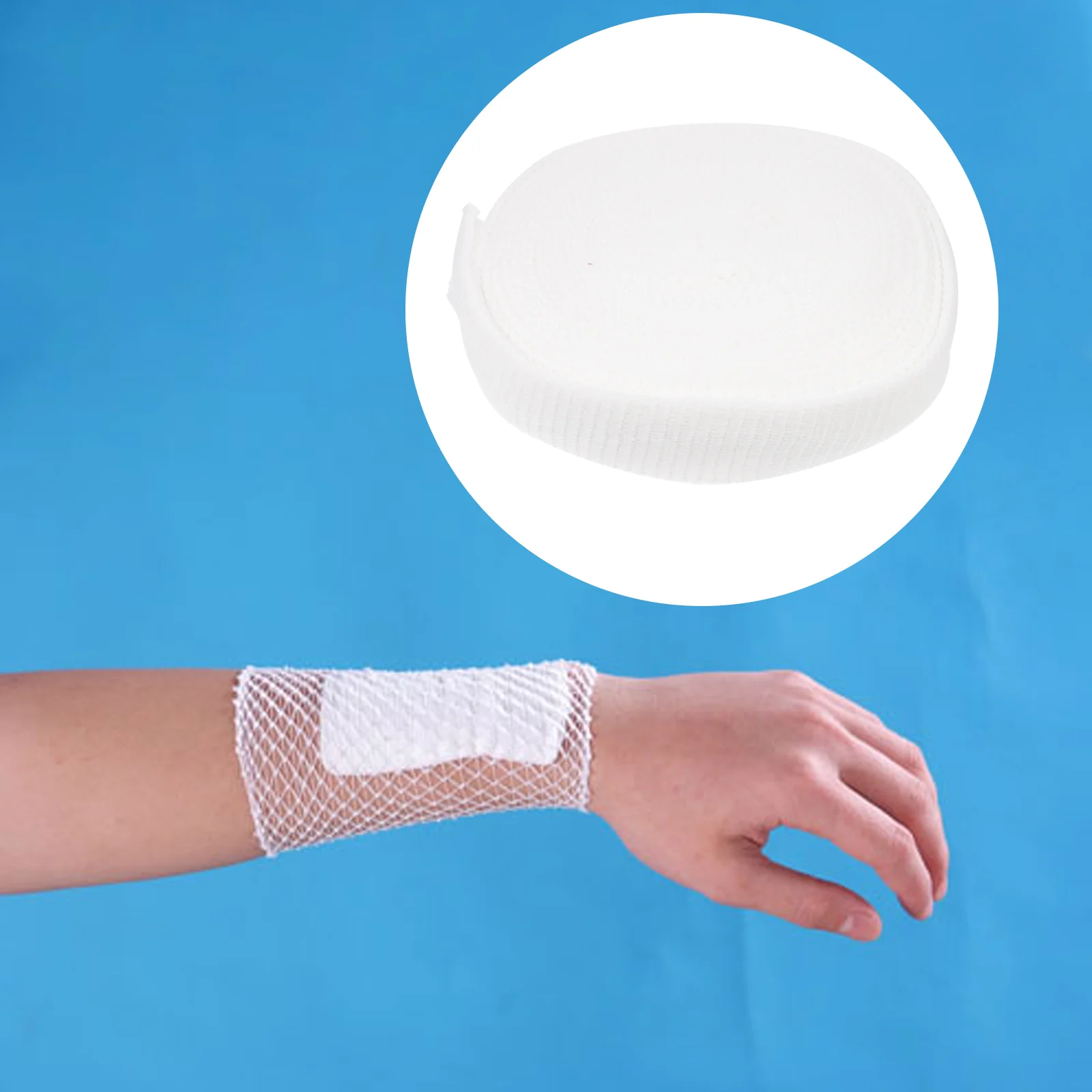 

Mesh Bandage Elastic Bandages Tubular Dressing Stretch Tubular Bandage Dressing Wrap Spandex Mesh Wound Wrap Man