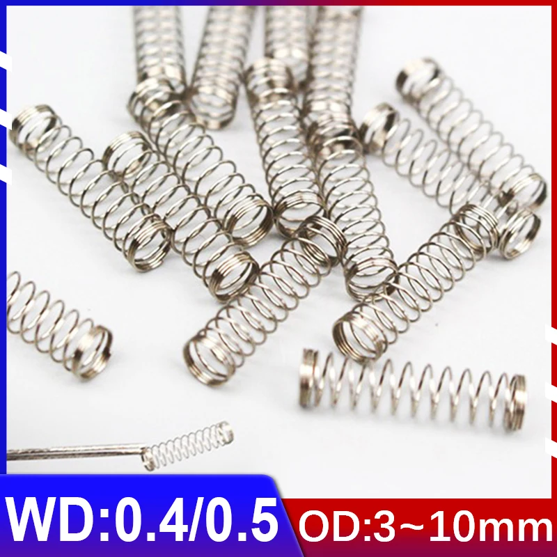 

0.4mm/0.5mm Wire Diameter Small Compression Spring Buffer Return Short Spring Release Pressure Spring Y-type 304 Stainless Steel
