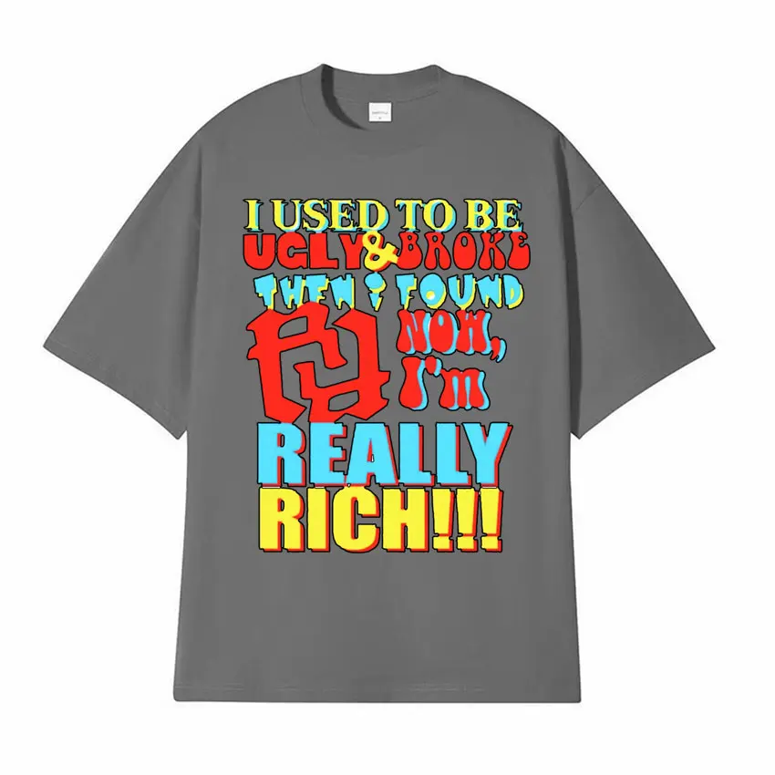 Футболка KanKan RR я раньше была уродливой и сломанной очень насыщенная графическая