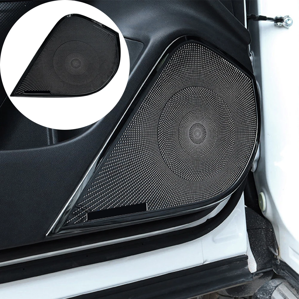

4 Pcs Car Inner Door Anti-Kick Protective Frame Stickers Speaker Panel Decor For Subaru Forester SK 2019-2021 Auto Accessories