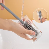 silicone cup brush cup scrubber glass cleaner kitchen cleaning tool long handle drink glass cup wineglass bottle cleaning brush