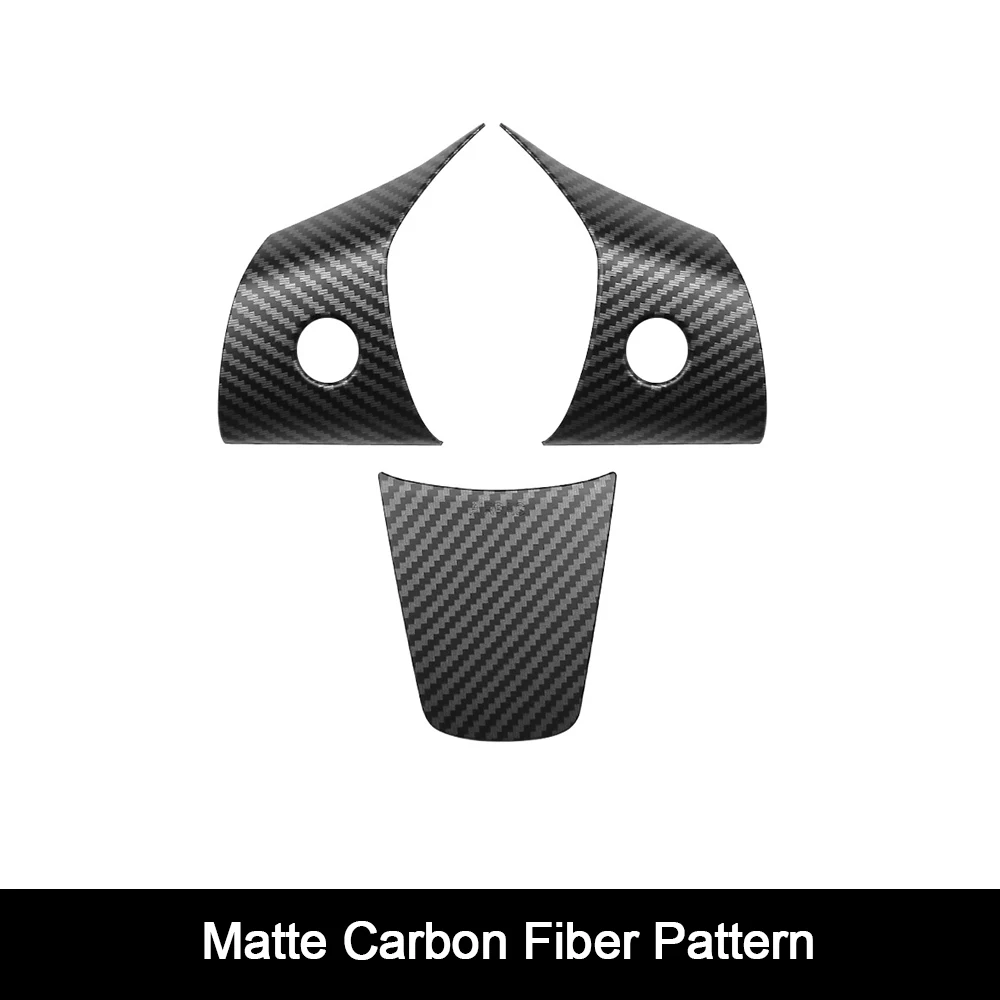 

Для Tesla Model 3 Model Y отделка рулевого колеса из ABS углеродного волокна матовая для Tesla 2022/2023 модифицированный ИНТЕРЬЕР АКСЕССУАР