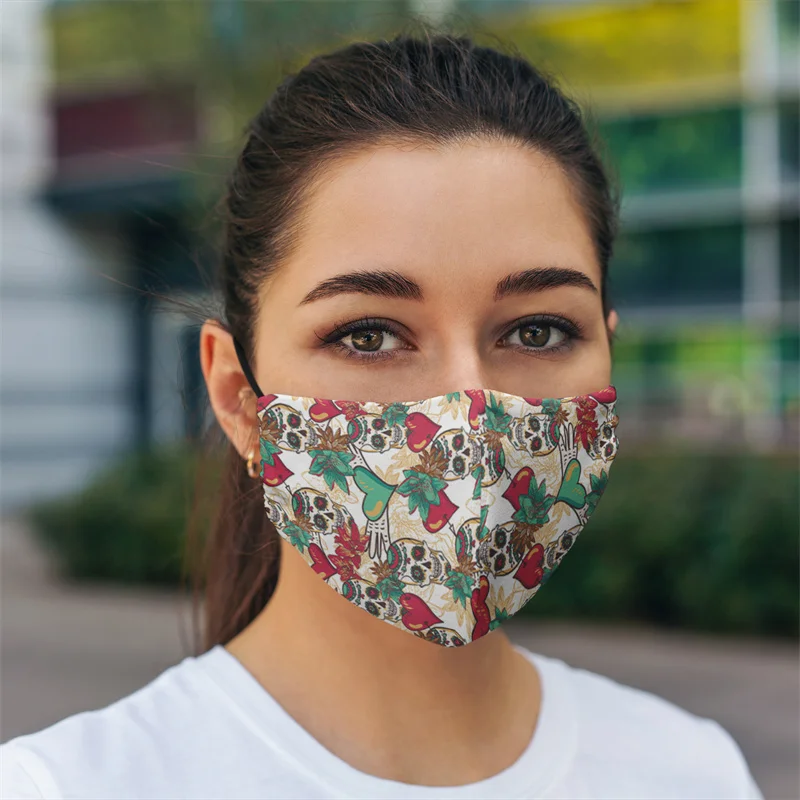 

Disposable Aldult Face Mask Cartoon Printed Soft Skin-friendly Mouth Mask Boy Girl Halloween Cosplay Facemask Mascarilla