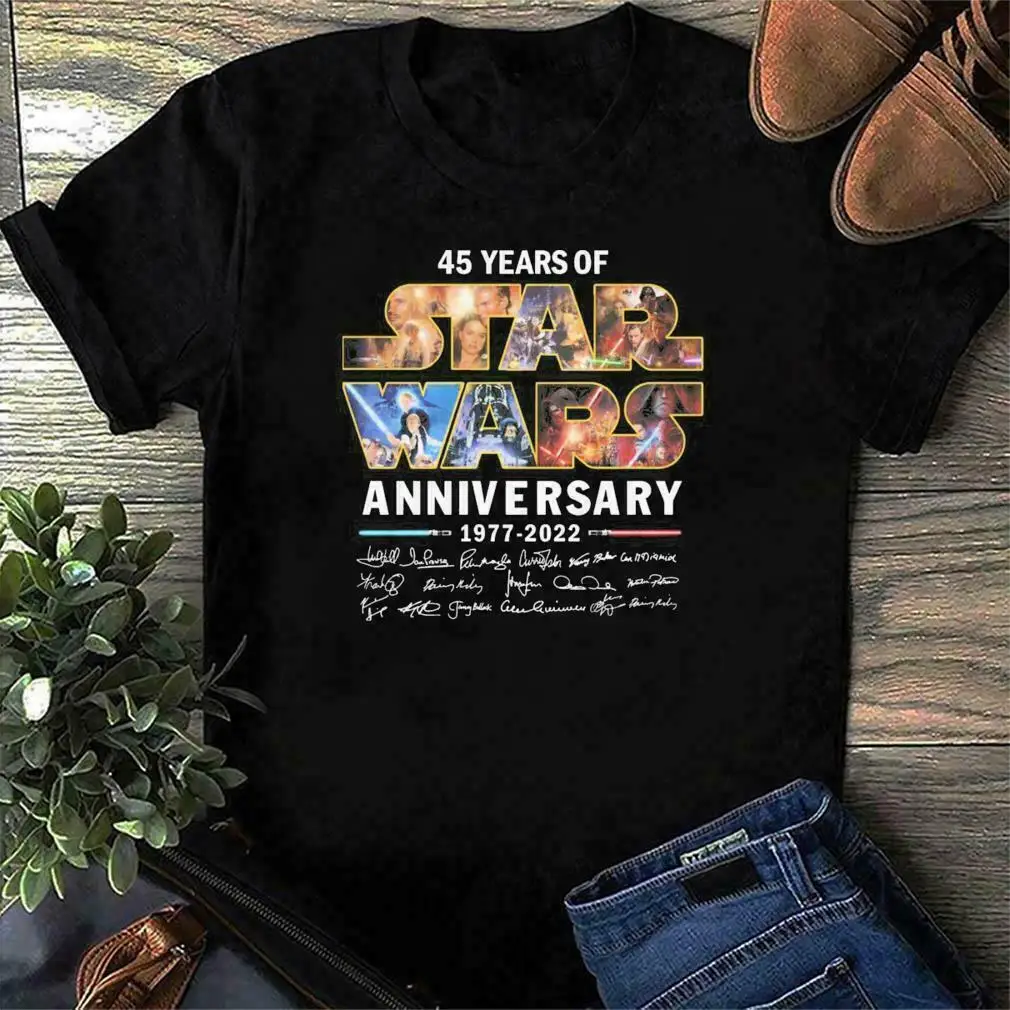 

45 Years Of War men Stars Movie 1977 2022 Anniversary Men T-shirt S-3XL Cotton