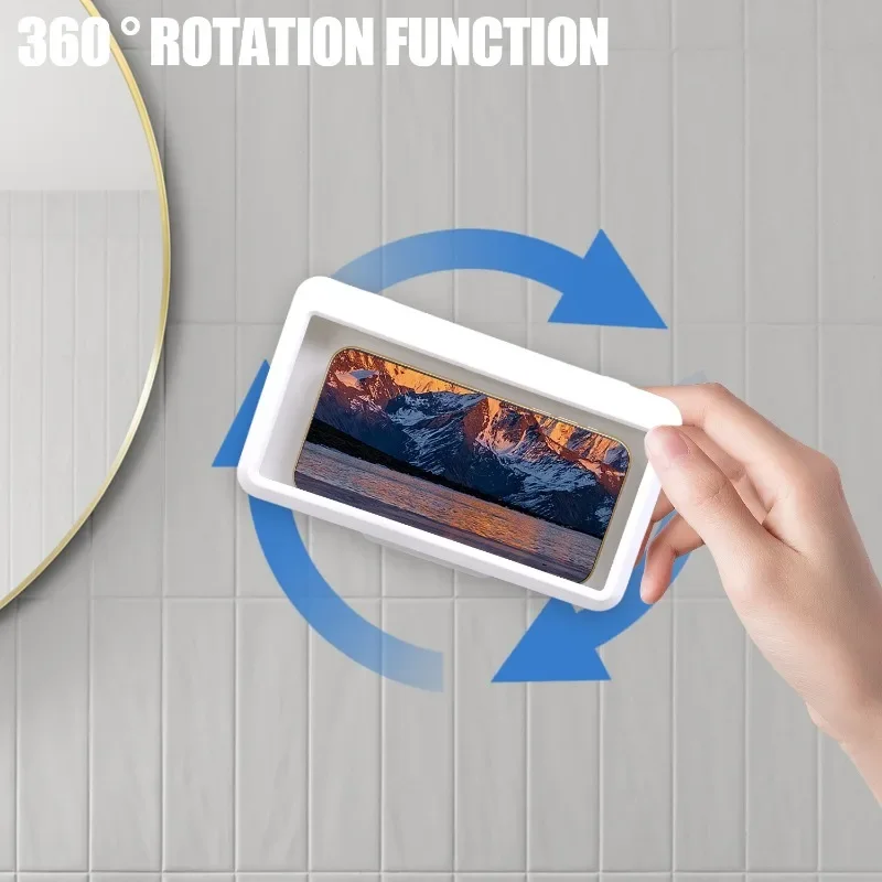 Водонепроницаемый держатель для телефона настенный чехол в ванной комнате
