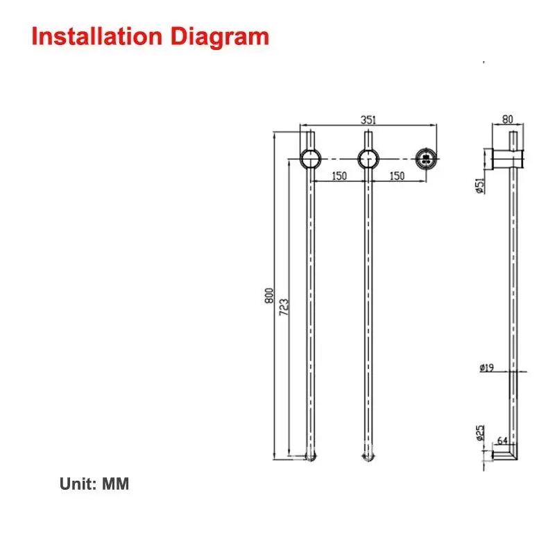 2024 New Arrival Vertical Style Intelligent Bathroom Heated Towel Warmer Rack Luxury Gold Electric Drying 110V/220V