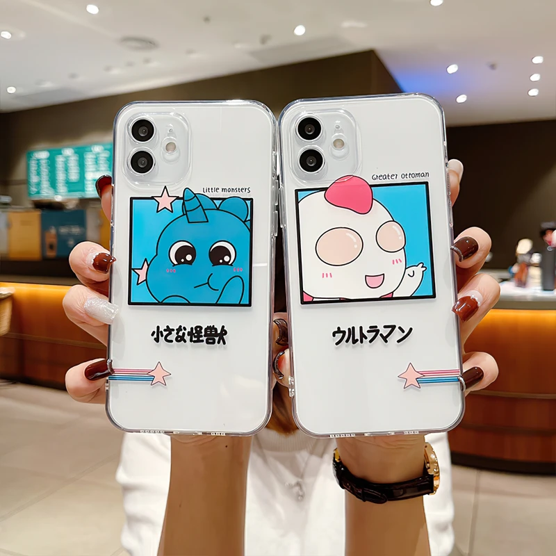 

Cute Little Monsters Cases For iPhone 11 Pro Max Mini 13 12 Pro Max X XR XS Max 8 7 6 6S Plus SE 2020 Soft Silicone Cover Funda