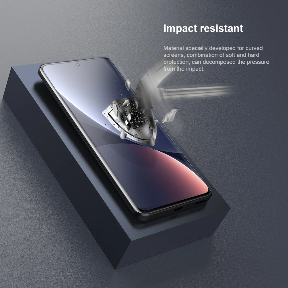 Nillkin for Xiaomi 13 Pro, 2 Pcs Impact Resistant Curved Screen Protection Full Glued Curved Protective Film