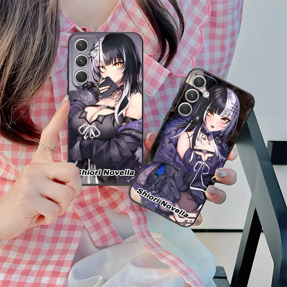 Fashion Shiori Novella Mobile Cell Phone Case for Samsung M55 35 15 54 34 14 33 23 13 42 32 22 F55 12 5G Black Cover Shell