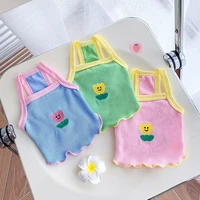 dog clothes spring and summer floret suspenders thin teddy bear bomei small puppy cat pet cat clothes pet clothes chihuahua
