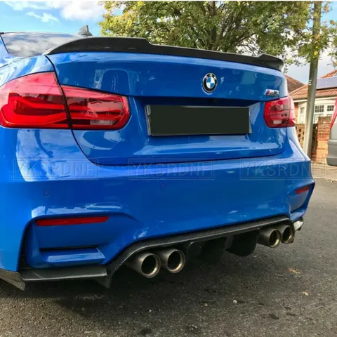 Спойлер на багажник из настоящего углеродного волокна, крыло для BMW F30 F35 серии 3 серии, седан и F80 M3 2013-2018, задний спойлер в стиле CS, губа