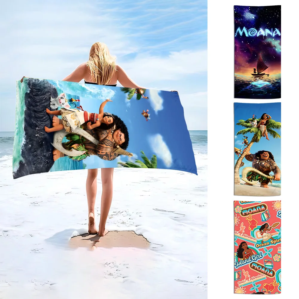 Пляжное полотенце с рисунком M-Moana из микрофибры без песка быстросохнущие мягкие