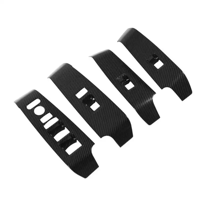 

Window Button Panel Cover Stick Window Switch Trims Scratch Resistant for Car