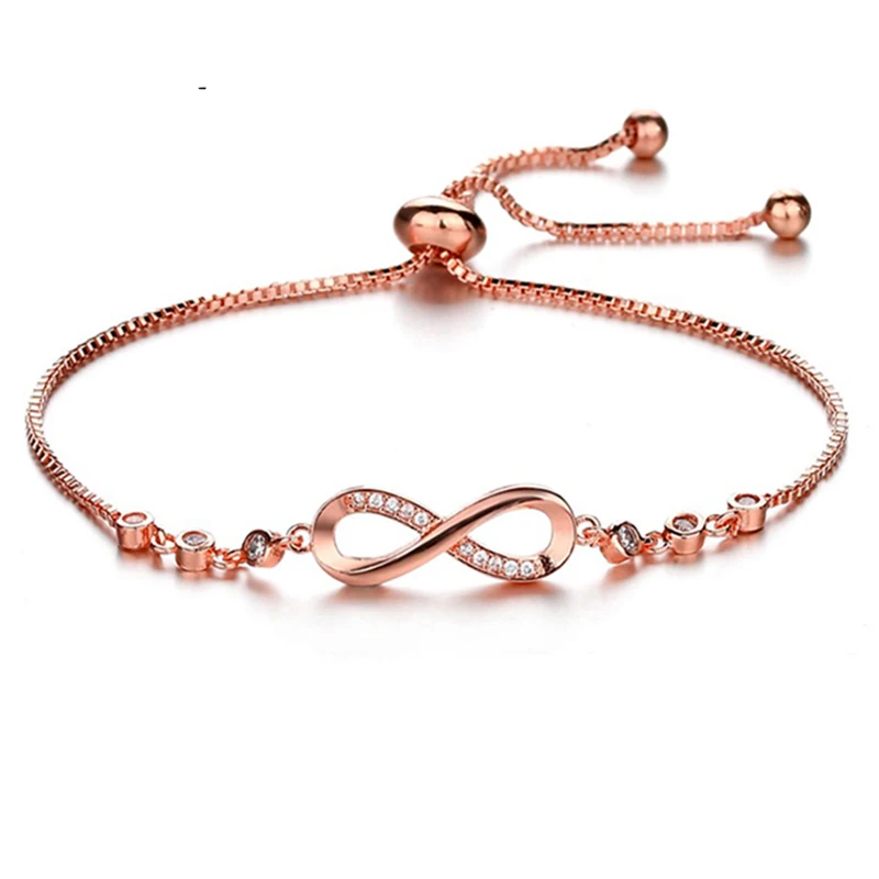

SCALLOPED Fashion Figure 8 Charm Bracelet Ladies Guardian Love Collection Girls Fashion Jewelry Pulseras Mujer