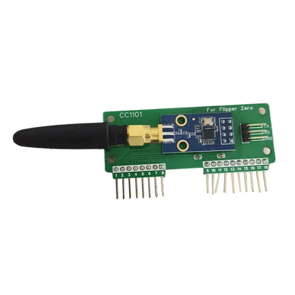 Плата разработки модуля Flipper Zero CC1101 433 МГц подГГц антенна GPIO для внешней панели
