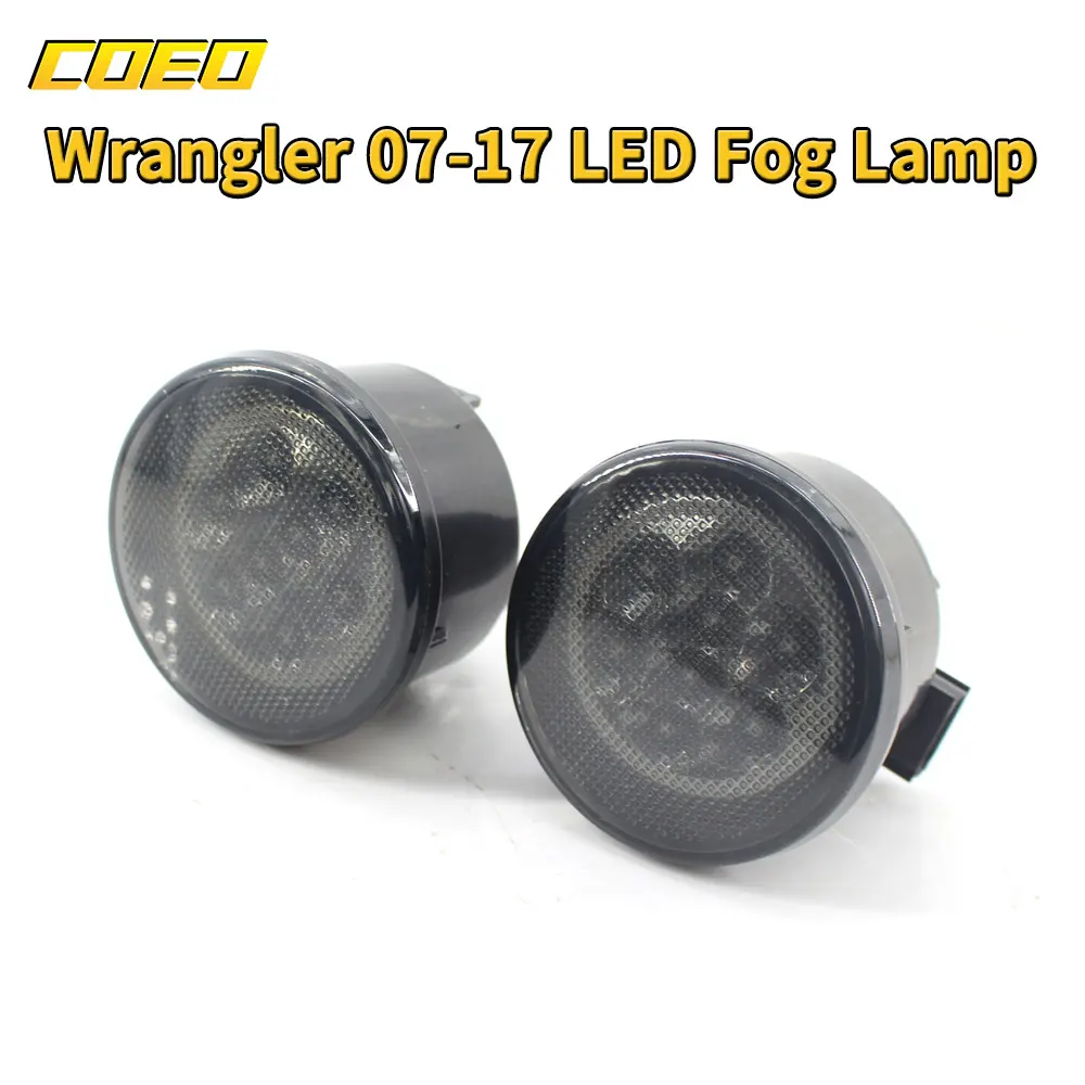 

1 Pair Front Bumper LED Fog Light Lamp Car Styling Modification For Jeep Wrangler 2007-2017