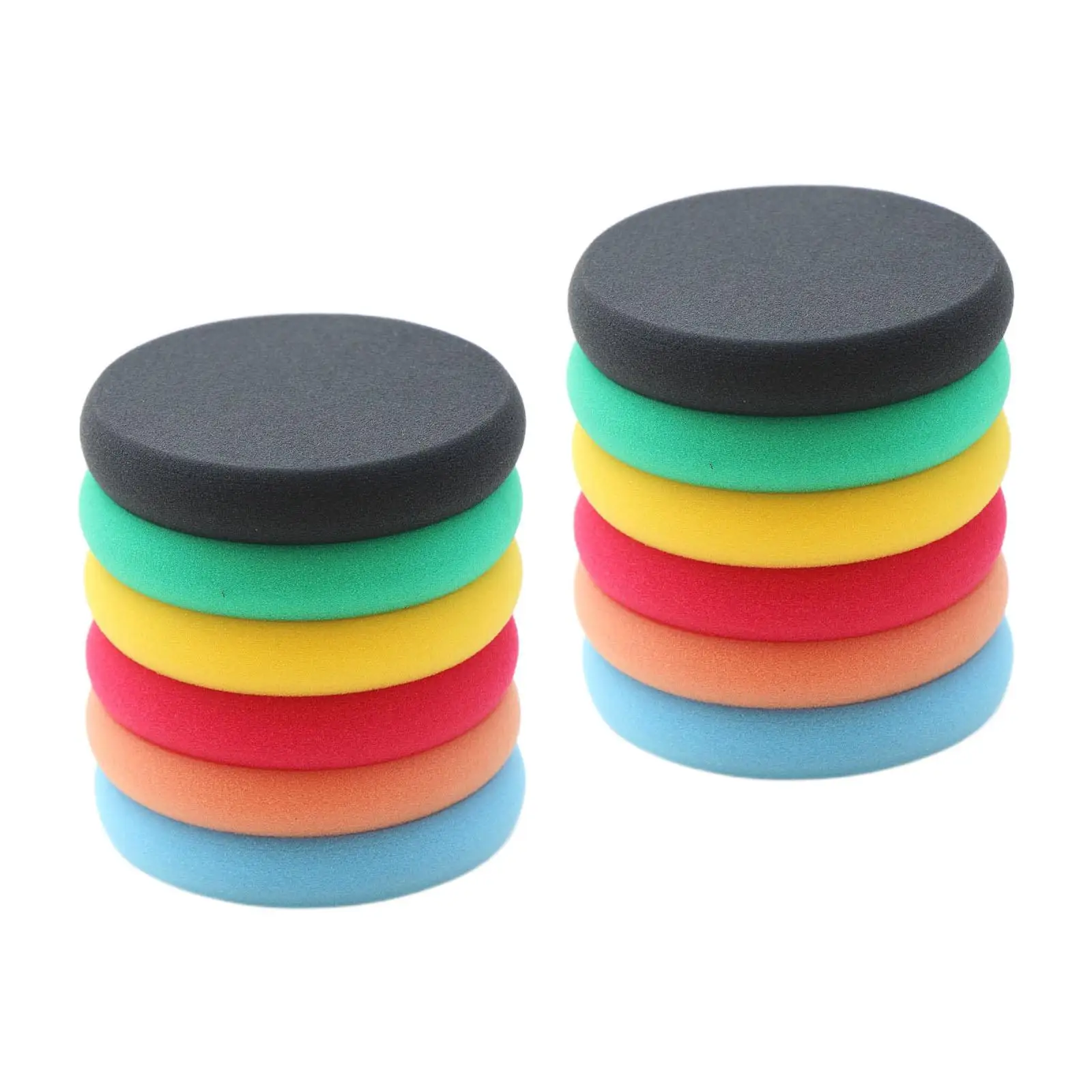 

12 Pieces Buffing Sponge Pads 11cm Diameter Tire Waxing for Automotive
