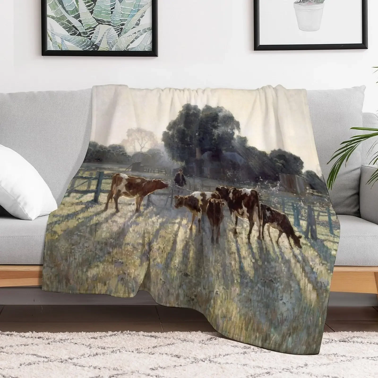 Одеяло с принтом Весна Мороз от Elioth