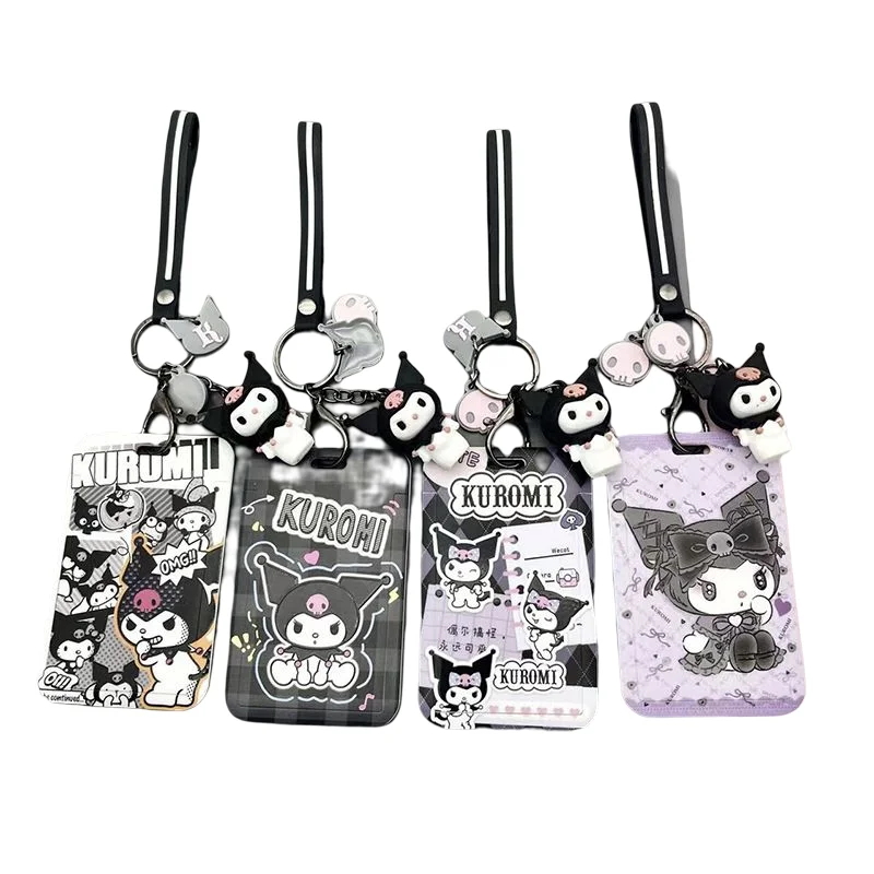 

1 Sanrio Kawaii Kuromi Cartoon Card Sleeve Game Protection Card Card Bag Student School Card ID Card Sleeve Protective Sleeve