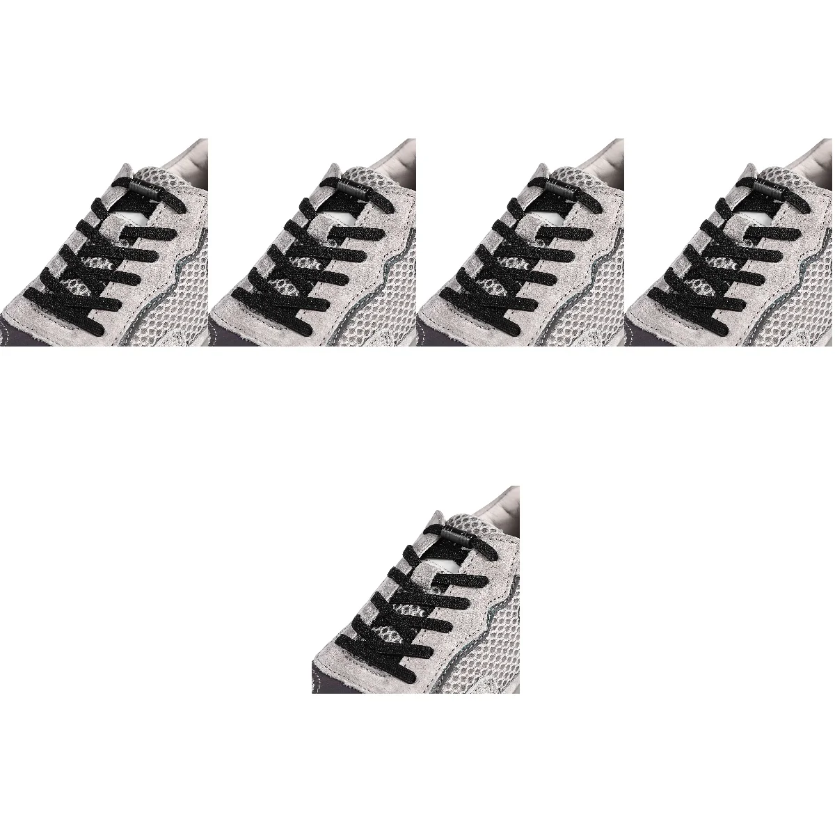 10 Pairs Lace-free Elastic Stretch Shoe Laces Kids Shoelaces Sneakers Shoes Cloth No Tie Child